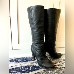 Frye Harlow Campus - high heel tall women’s boot -  9.5 - black